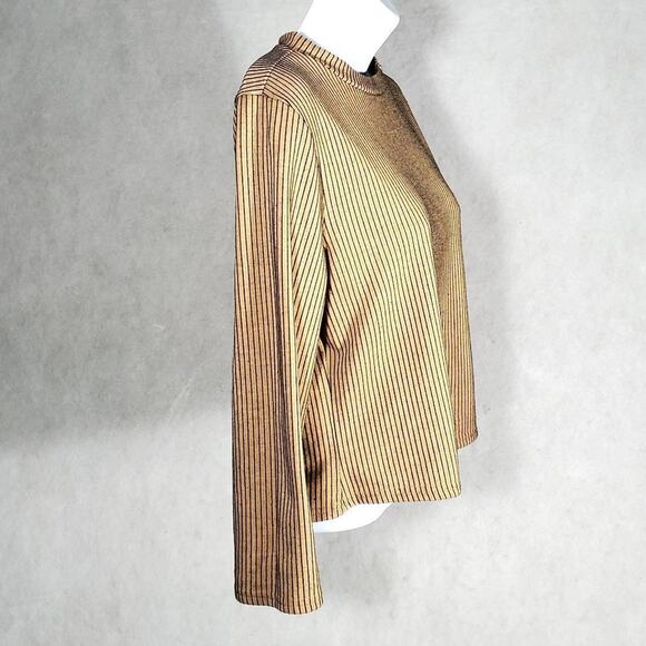 SWEET RAIN Long Sleeve Crop Top Woman's Size L - Picture 2 of 9